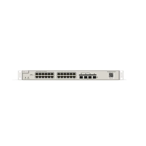 سويتش RG-NBS3200-24GT4XS-P من روجي ريي مُدار طبقة ثانية L2  بعدد 24 منفذ جيجابت PoE مع 4 منافذ 10G SFP  + منفذ رفع