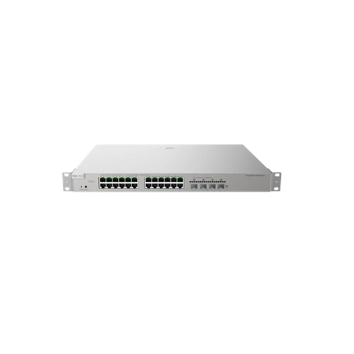 سويتش  RG-NBS5200-24GT4XS-P من رويجي ريي مُدار احترافي PoE بعدد 24 منفذ جيجابت مع 4 منافذ 10G SFP مع منفذ رفع وميزانية طاقة 370 واط